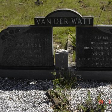 WATT Phillipus E., van der 1897-1983 &amp; Annie H. 1907-1976 _1