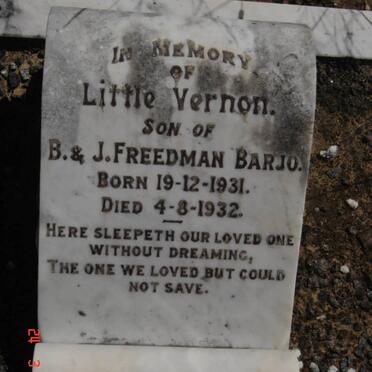 FREEDMAN BARJO Vernon 1931-1932