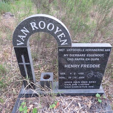 ROOYEN Henry Freddie, van 1939-2004
