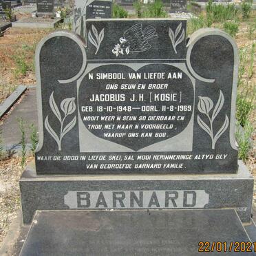 BARNARD Jacobus J.H. 1948-1969