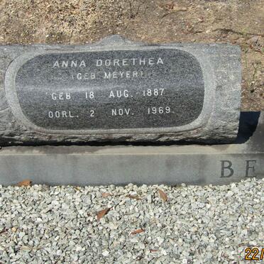 BEKKER Pieter Bernardus 1879-1963 &amp; Anna Dorethea MEYER 1887-1969