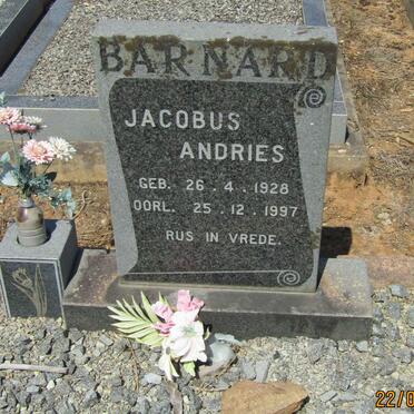 BARNARD Jacobus Andries 1928-1997