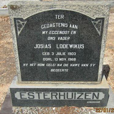 ESTERHUIZEN Josias Lodewikus 1903-1968