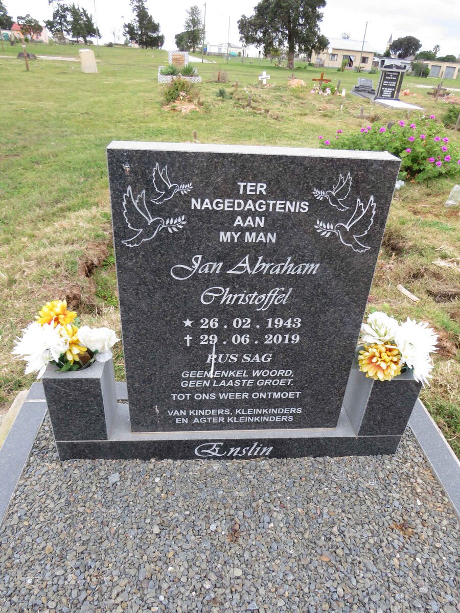 ENSLIN Jan Abraham Christoffel 1943-2019