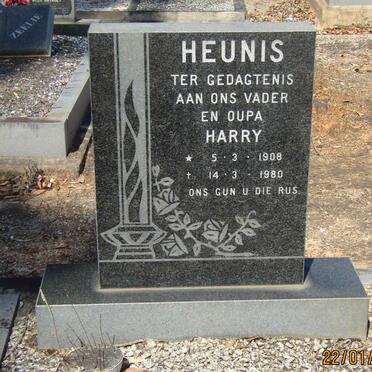 HEUNIS Harry 1908-1980