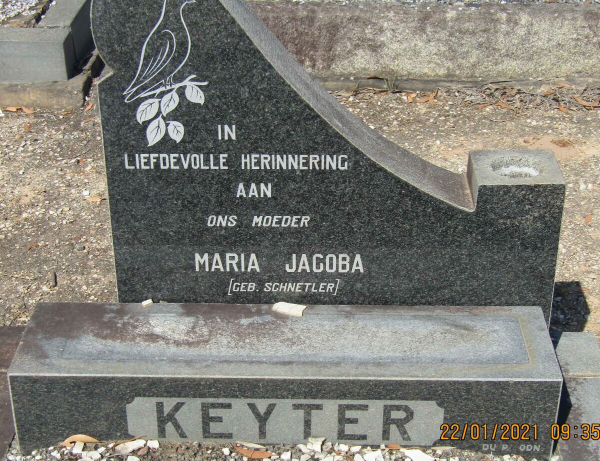 KEYTER Maria Jacoba nee SCHNETLER