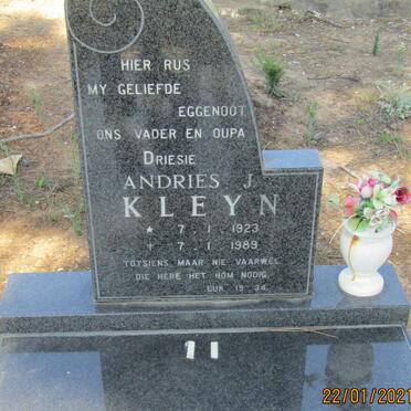 KLEYN Andries J. 1923-1989