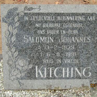 KITCHING Salomon Johannes 1939-1991