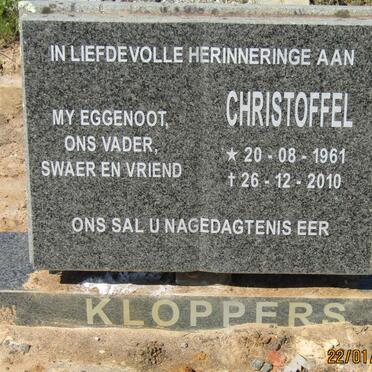 KLOPPERS Christoffel 1961-2010