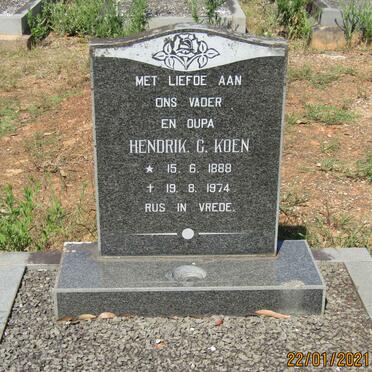 KOEN Hendrik C. 1888-1974