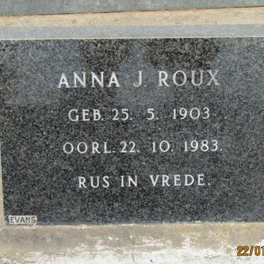 ROUX Anna J. 1903-1983