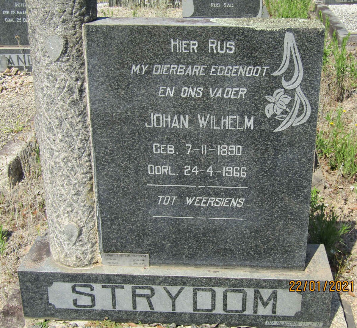 STRYDOM Johan Wilhelm 1890-1966
