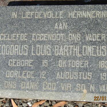 SWART Theodorus Louis Barthlomeus 1897-1970