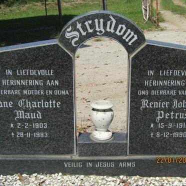 STRYDOM Renier Johannes Petrus 1911-1990 &amp; Jane Charlotte Maud 1903-1983