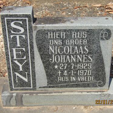 STEYN Nicolaas Johannes 1929-1970