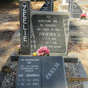 ZEELIE Frederick C. 1930-1981 :: ZEELIE Jan Johannes 1958-2003