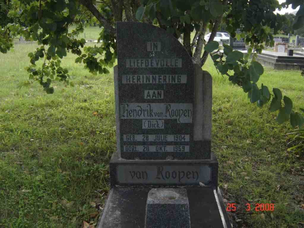 ROOYEN Hendrik, van 1904-1959