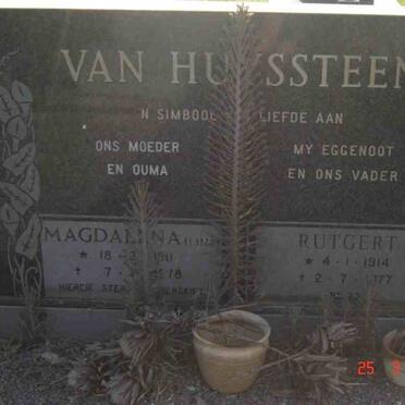 HUYSSTEEN Rutgert 1914-1977 &amp; Magdalena 1911-1978