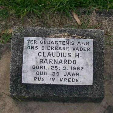BARNARDO Claudius H. -1962