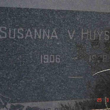 HUYSSTEEN Susanna, van 1906-1958