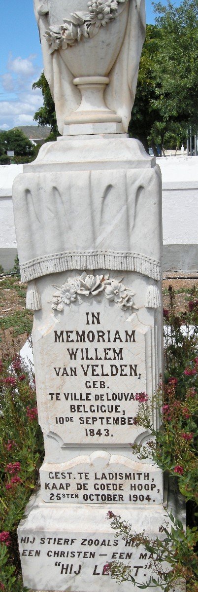VELDEN Willem, van  1843-1904