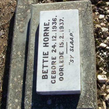 HORNE Bettie 1936-1937