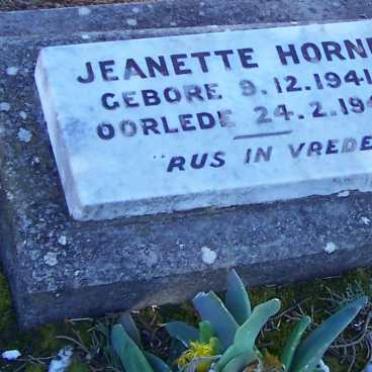 HORNE Jeanette 1941-1942