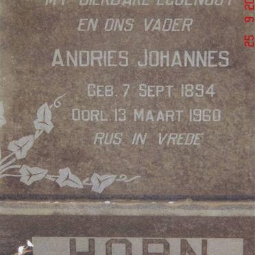 HORN Andries Johannes 1894-1960