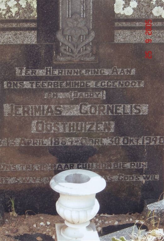 OOSTHUIZEN Jerimias Cornelis 1884-1940