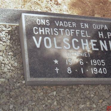 VOLSCHENK Christoffel H.P. 1905-1940