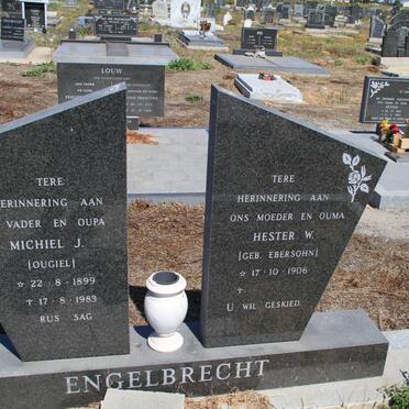 ENGELBRECHT Michiel J. 1899-1983 &amp; Hester W. EBERSOHN 1906-