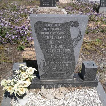 HANEKOM Christina Helena Jacoba nee PRETORIUS 1915-1994