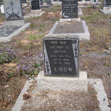 LOUW Jacoba A. formerly HEYNS nee VAN ZYL 1889-1966