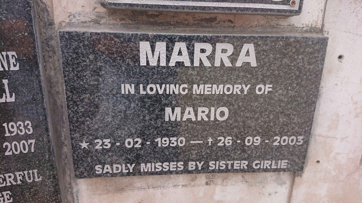 MARRA Mario 1930-2003