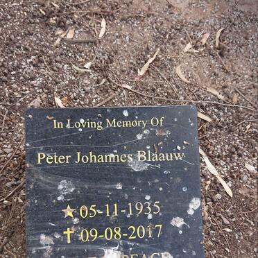 BLAAUW Peter Johannes 1935-2017