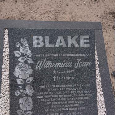 BLAKE Wilhemina Joan 1947-2015