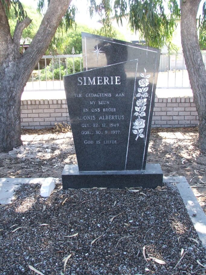 SIMERIE Adonis Albertus 1949-1977