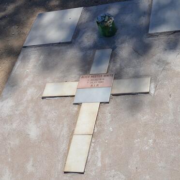 WHITE Alice Hester 1916-1985