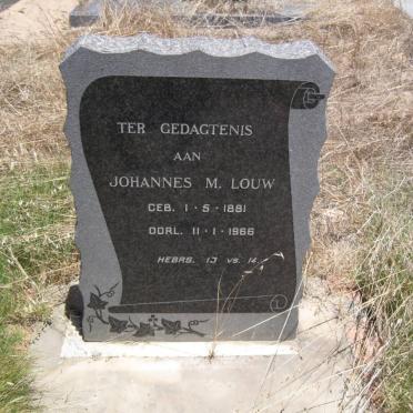 LOUW Johannes M. 1881-1966