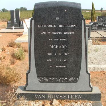 HUYSSTEEN Richard, van 1937-1971