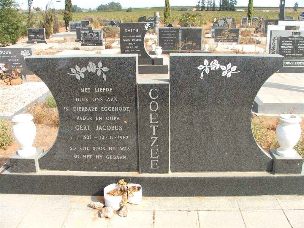 COETZEE Gert Jacobus 1921-1982
