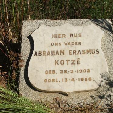 KOTZÉ Abraham Erasmus 1902-1956