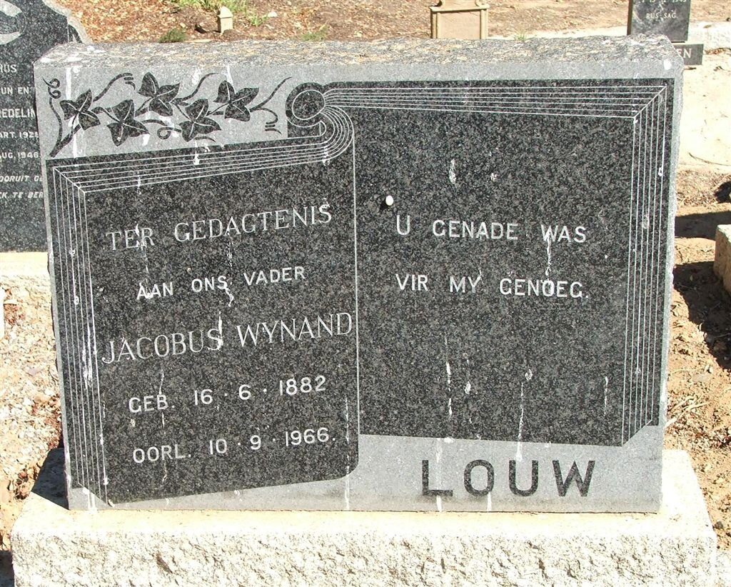 LOUW Jacobus Wynand 1882-1966