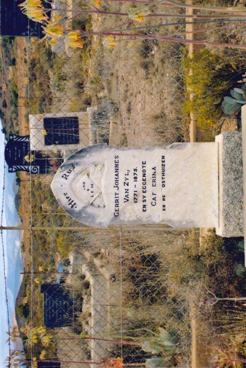 ZYL Gerrit Johannes, van 1771-1875 &amp; Catherina OOSTHUIZEN