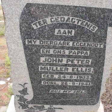 ELLIS John Peter Muller 1902-1941
