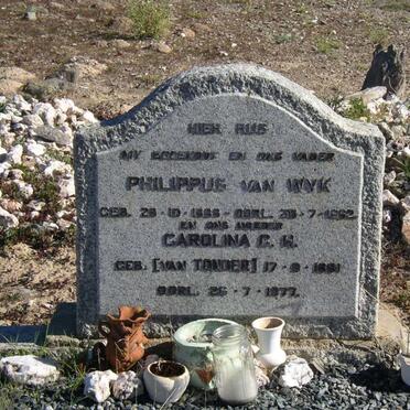 WYK Philippus, van 1888-1962 &amp; Carolina C.W. VAN TONDER 1891-1977