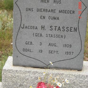 STASSEN Jacoba H. nee STASSEN 1909-1997