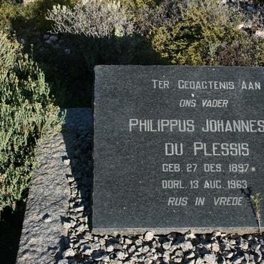 PLESSIS Philippus Johannes J., du 1897-1963