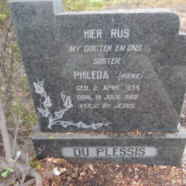 PLESSIS Phileda, du 1934-1962