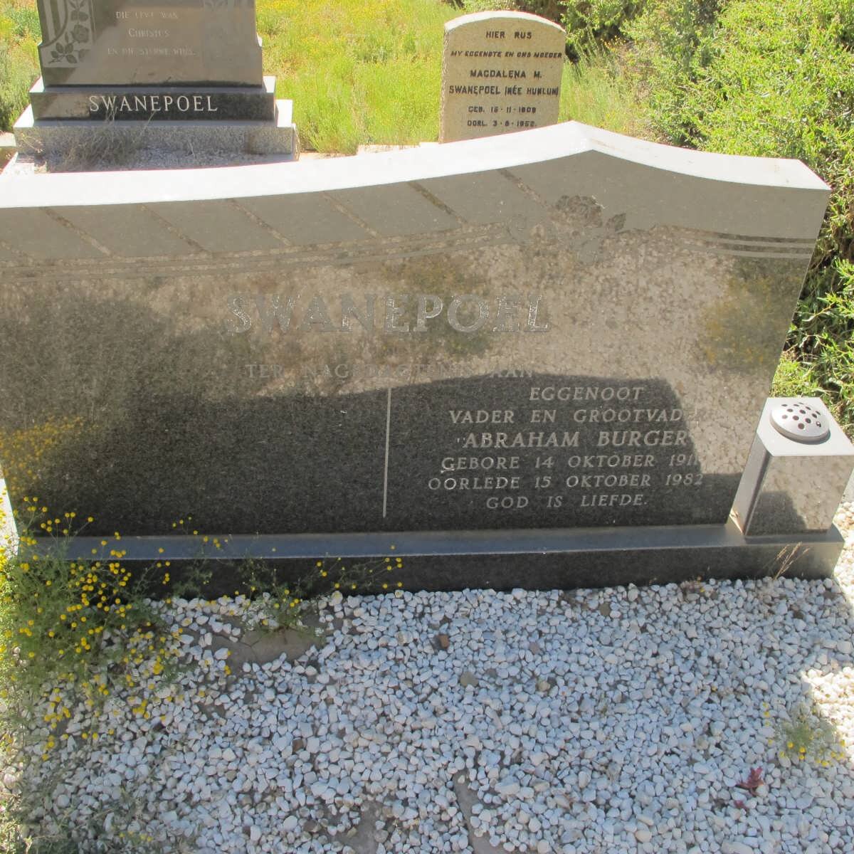 SWANEPOEL Abraham Burger 1911-1982